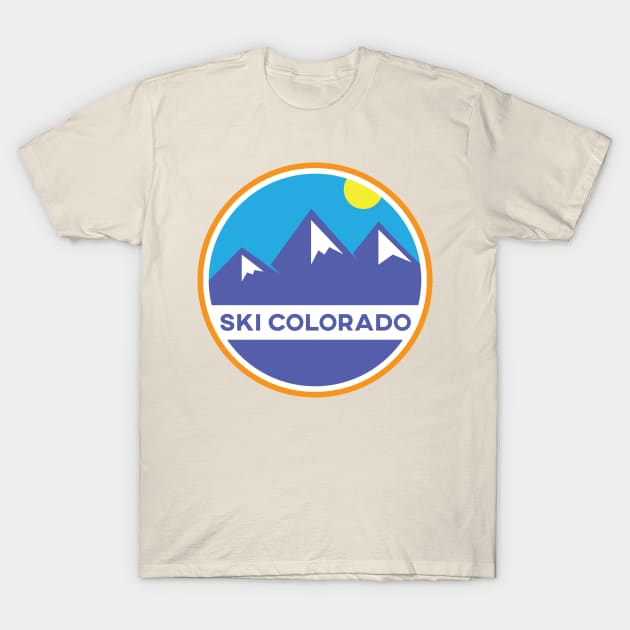 Ski Colorado Badge T-Shirt by HolidayShirts